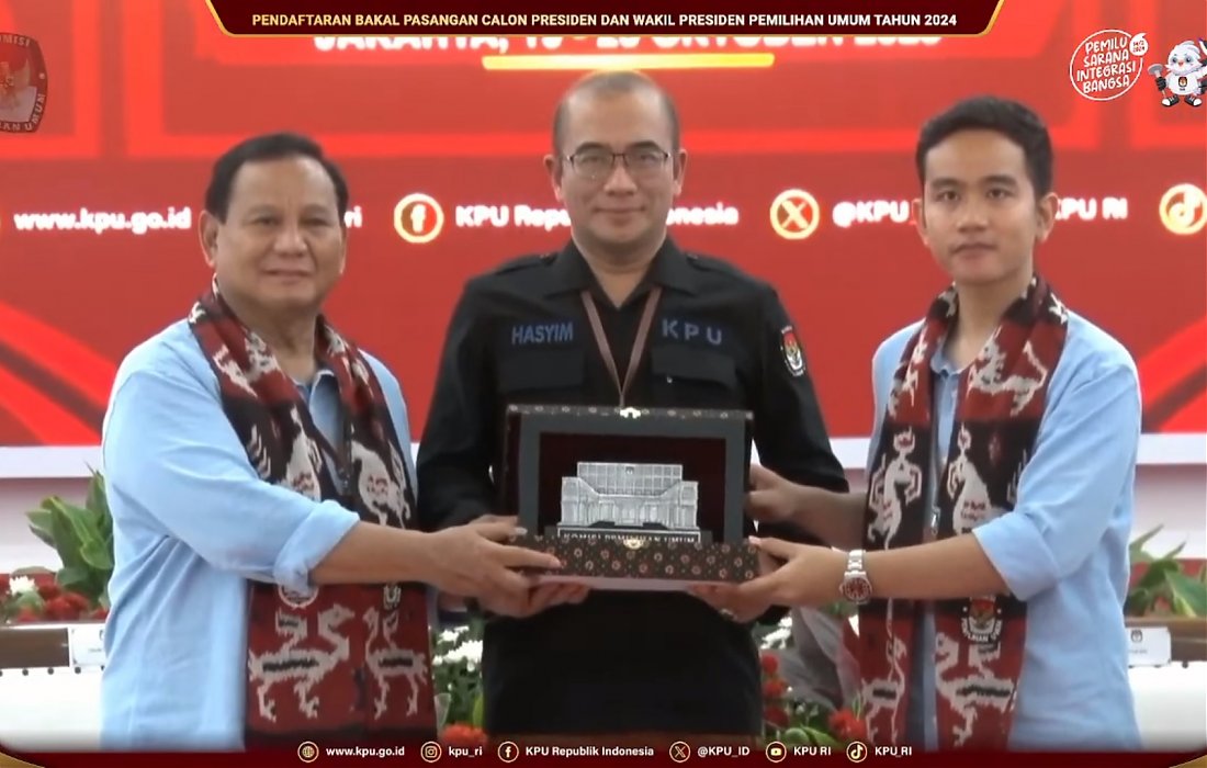 KPU Accepts Prabowo-Gibran on the Last Day of Presidential Election Registration